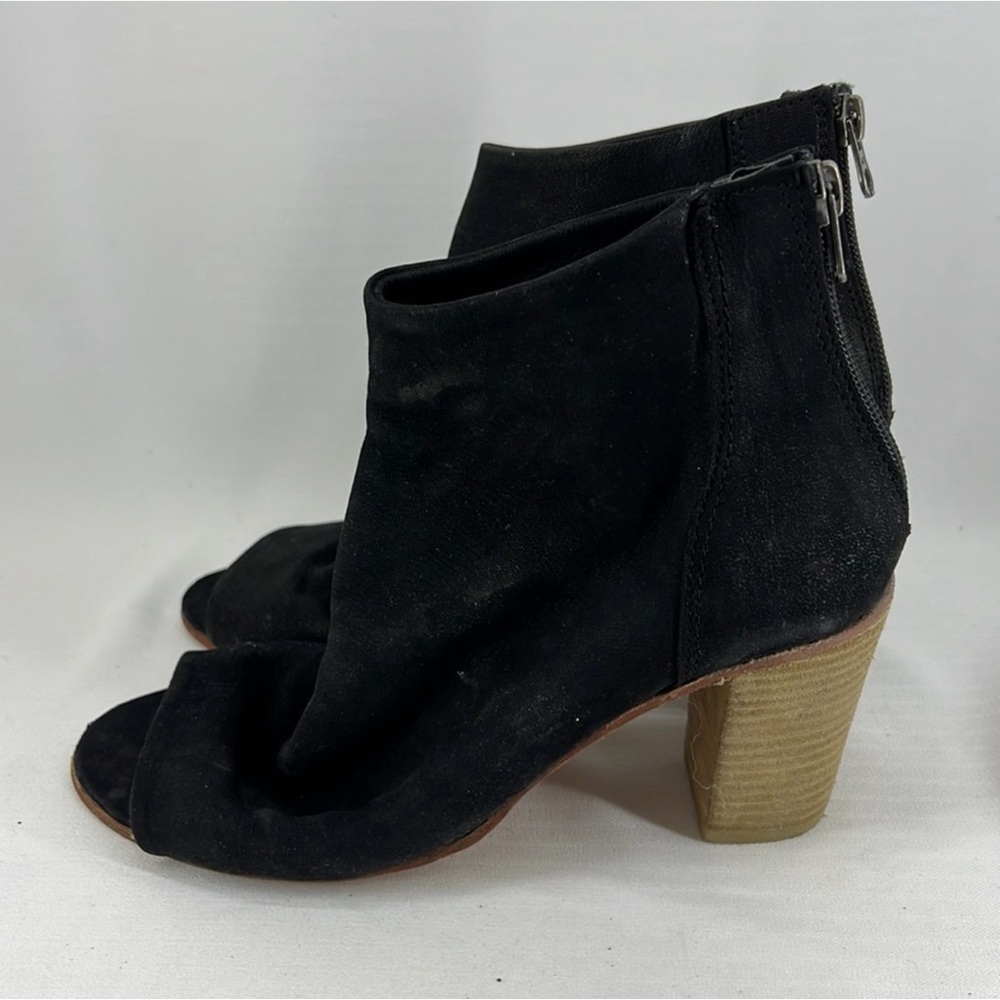 Free People Black Open-Toe Ankle Booties - Picture 4 of 10